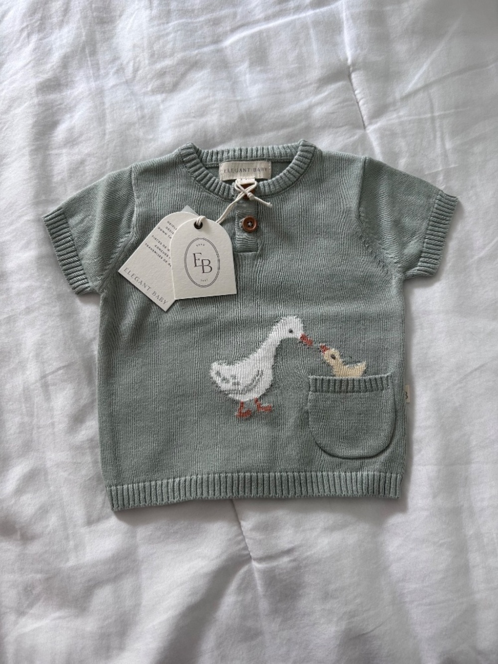 NWT Elegant Baby On The Farm Henley - Picture 4 of 4